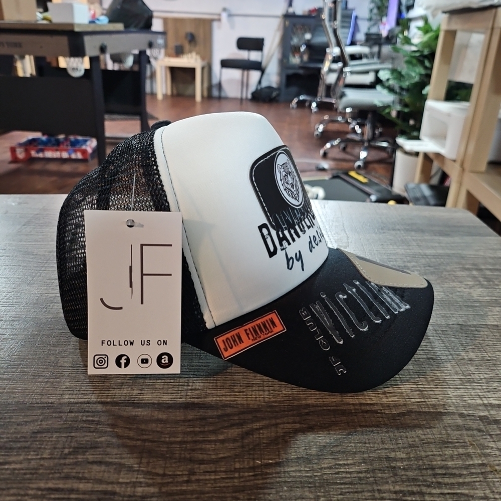 Black & White Trucker Cap - Casual Men’s Accessory